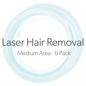 Laser Hair Removal Medium Area 6 Pack